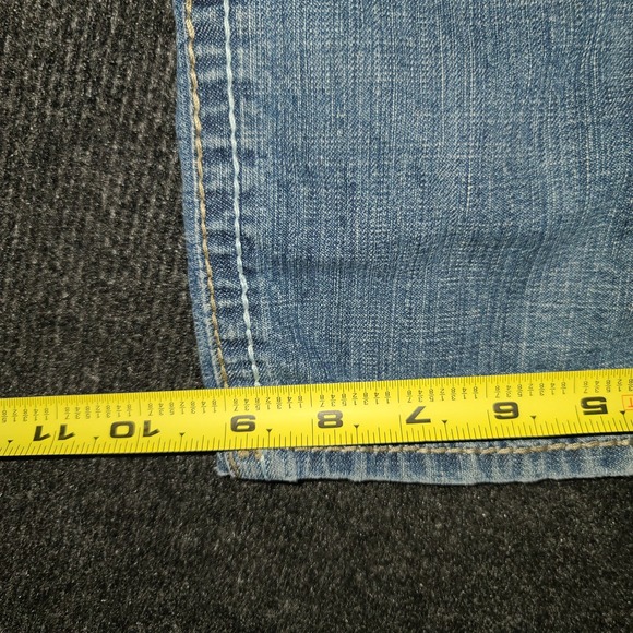Hydraulic Denim Capri Pants Embroidered‎ Pockets Stretch Blue Size 16 - Picture 5 of 10